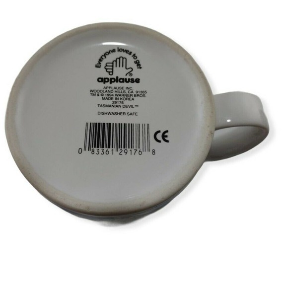 90s Taz Tasmanian Devil 1994 Coffee Mug Looney‎ Tunes Warner Bros Applause - Picture 4 of 5